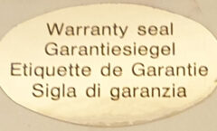 Warranty Seals